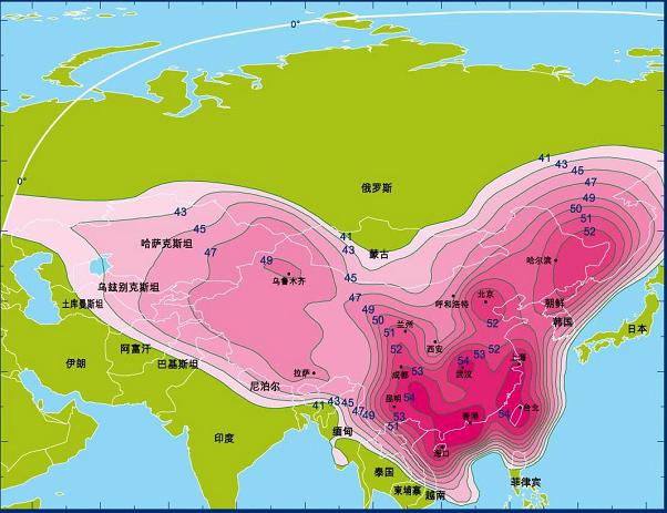 122度亞洲四號(hào)衛(wèi)星場(chǎng)強(qiáng)圖 122度亞洲四號(hào)衛(wèi)星場(chǎng)強(qiáng)圖