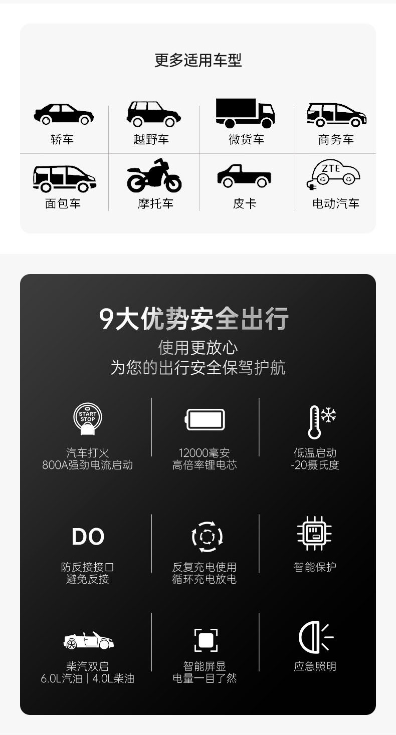 汽車應(yīng)急啟動(dòng)電源充氣泵一體機(jī)